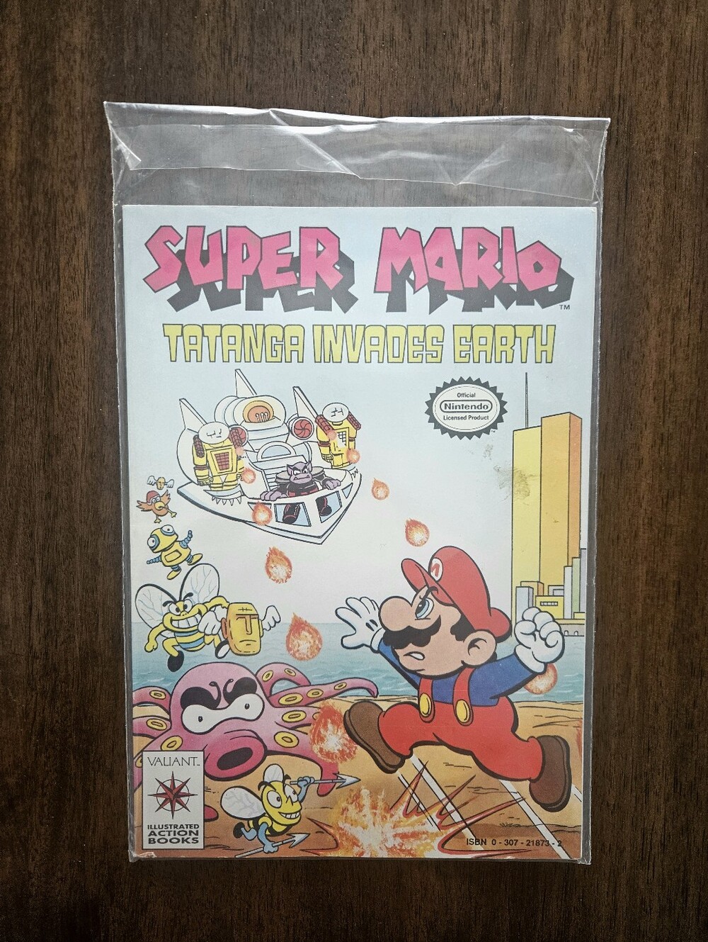Vintage 90s Super Mario Tatanga Invades Earth Comic Book- Still Sealed